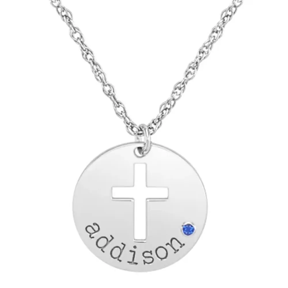 FINE JEWELRY Womens 1/ CT. T.W. Mined Diamond 10K Gold Cross Pendant  Necklace | Hamilton Place