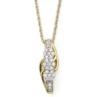 Diamond Blossom 1/4 CT.T.W. Natural Diamond Cluster Pendant Necklace