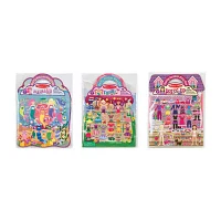 Melissa & Doug Puffy Sticker Set Bundle - Fairy  Dress-Up And Mermaid