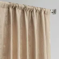 Exclusive Fabrics & Furnishing Megdelena Designer Damask Energy Saving Light-Filtering Rod Pocket Single Curtain Panel