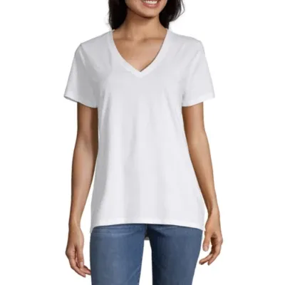 a.n.a Womens V Neck Short Sleeve T-Shirt