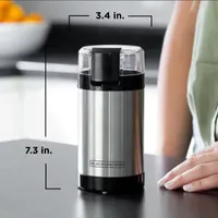 Black & Decker Coffee Grinder, One Touch Push-Button Control