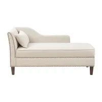 Madison Park Brett Nailhead Trim Chaise Lounge