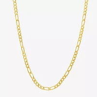 Made in Italy 10K Gold 20 Inch Hollow Figaro Chain Necklace