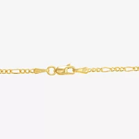 14K Gold 16 Inch Hollow Figaro Chain Necklace