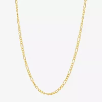 14K Gold 16 Inch Hollow Figaro Chain Necklace