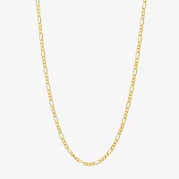 14K Gold Inch Hollow Figaro Chain Necklace