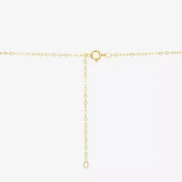 Womens 10K Gold Heart Pendant Necklace