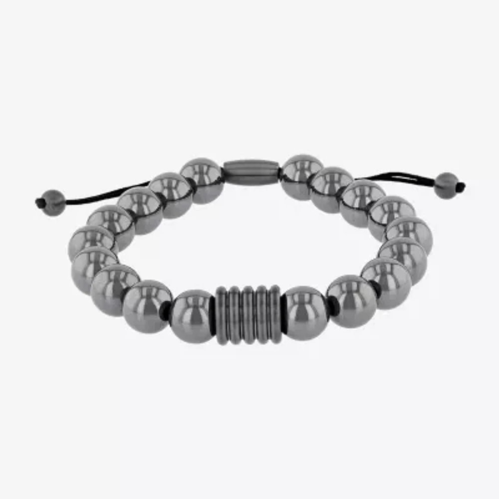 Genuine Gray Hematite Beaded Bracelet