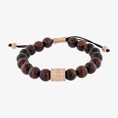 Genuine Red Tiger's Eye Beaded Bracelet