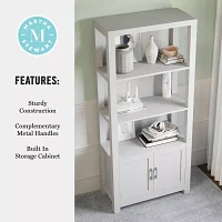 Martha Stewart Hutton 4-Shelf Bookcase