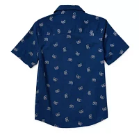 Thereabouts Little & Big Boys Adaptive Short Sleeve Button-Down Shirt