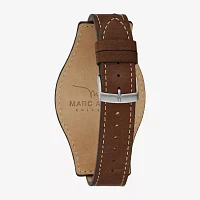 Bulova Mens Brown Leather Strap Watch 96a313