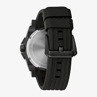 Bulova Mens Black Strap Watch 98b417