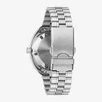 Bulova Mens Automatic Silver Tone Stainless Steel Bracelet Watch 96b405