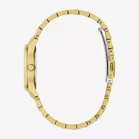 Bulova Womens Gold Tone Stainless Steel Bracelet Watch 97l168