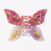 Bijoux Bar Butterfly Multi Color Claw Hair Clip