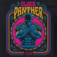 Juniors Womens Crew Neck Short Sleeve Black Panther Marvel Graphic T-Shirt