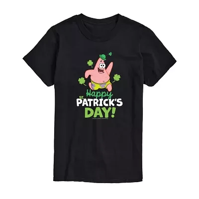 Juniors Squarepants Happy Patrick'S Day Tee Womens Crew Neck Short Sleeve Spongebob Graphic T-Shirt