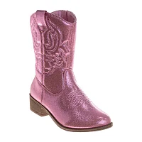 Kensie Little & Big  Girls Flat Heel Cowboy Boots