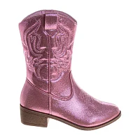 Kensie Little & Big  Girls Flat Heel Cowboy Boots