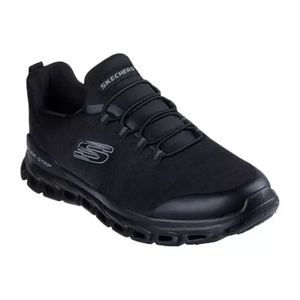 Skechers Mens Glidestep Slip-On Walking Shoes Wide Width