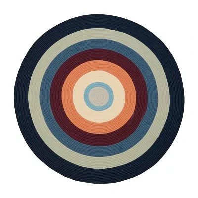 Colonial Mills Bryson Multi-Colored Braided Indoor Outdoor Round Area Rug