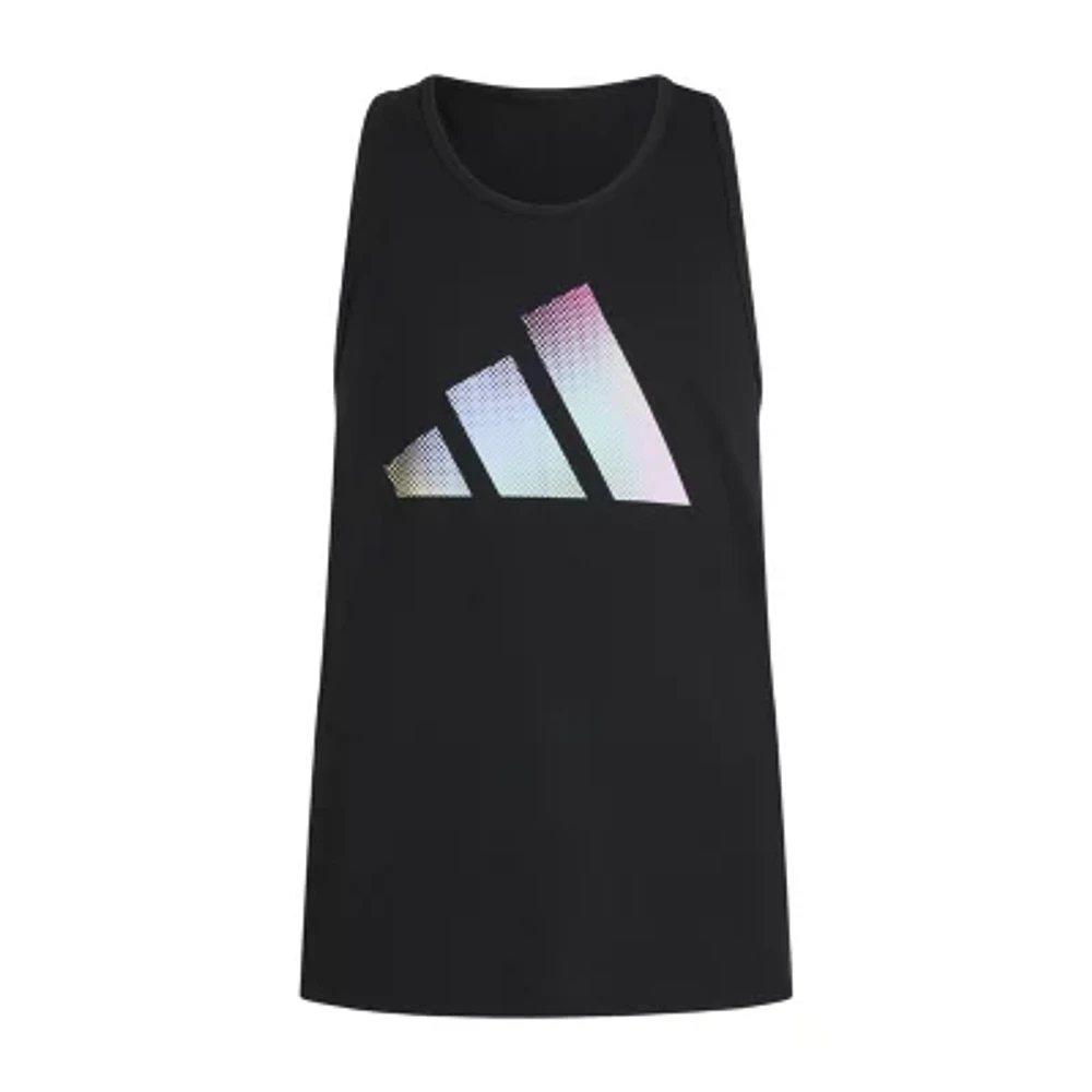 adidas Big Girls Crew Neck Tank Top
