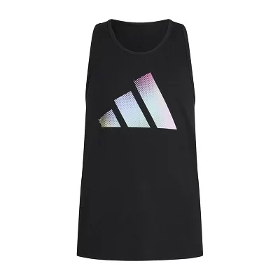 adidas Big Girls Crew Neck Tank Top