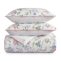 Martha Stewart Gretchen 3-pc. Floral Midweight Reversible Comforter Set