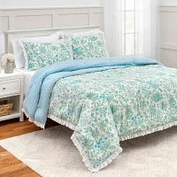 Martha Stewart Marguerite 3-pc. Floral Midweight Reversible Down Alternative Comforter Set