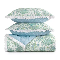 Martha Stewart Marguerite 3-pc. Floral Midweight Reversible Down Alternative Comforter Set