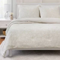 Martha Stewart Ellisandra 3-pc. Floral Midweight Reversible Comforter Set