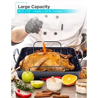 Black+Decker 16.5"x13" Non-Stick Roasting Pan with Rack