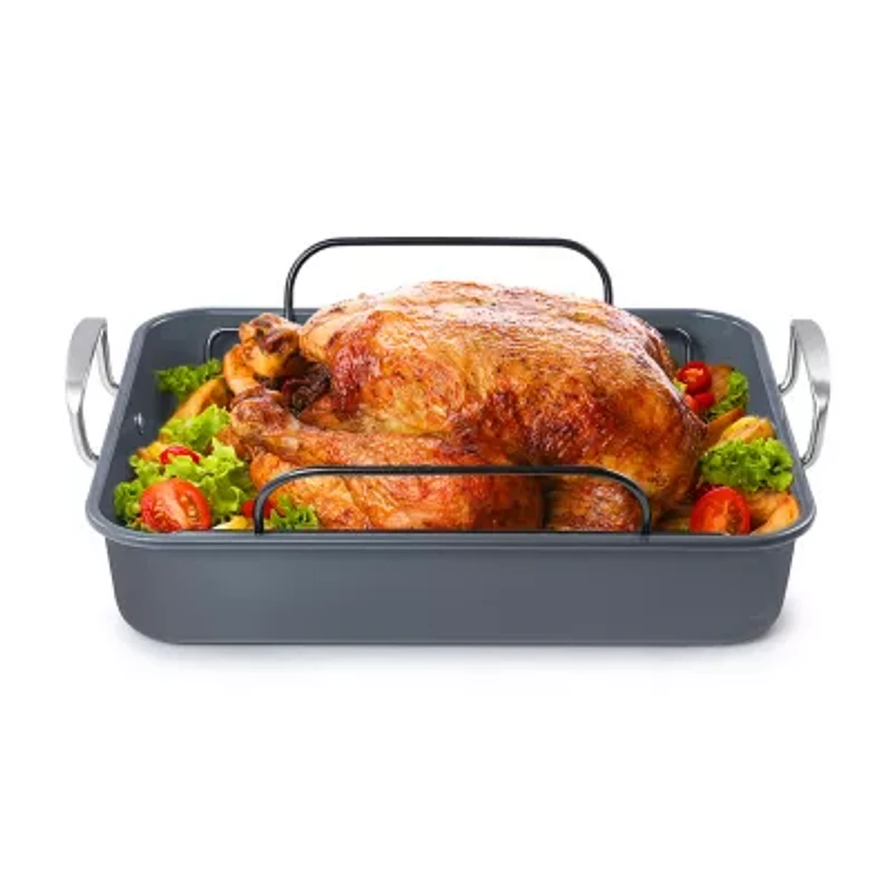 Black+Decker 16.5"x13" Non-Stick Roasting Pan with Rack