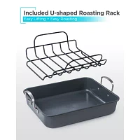 Black+Decker 16.5"x13" Non-Stick Roasting Pan with Rack