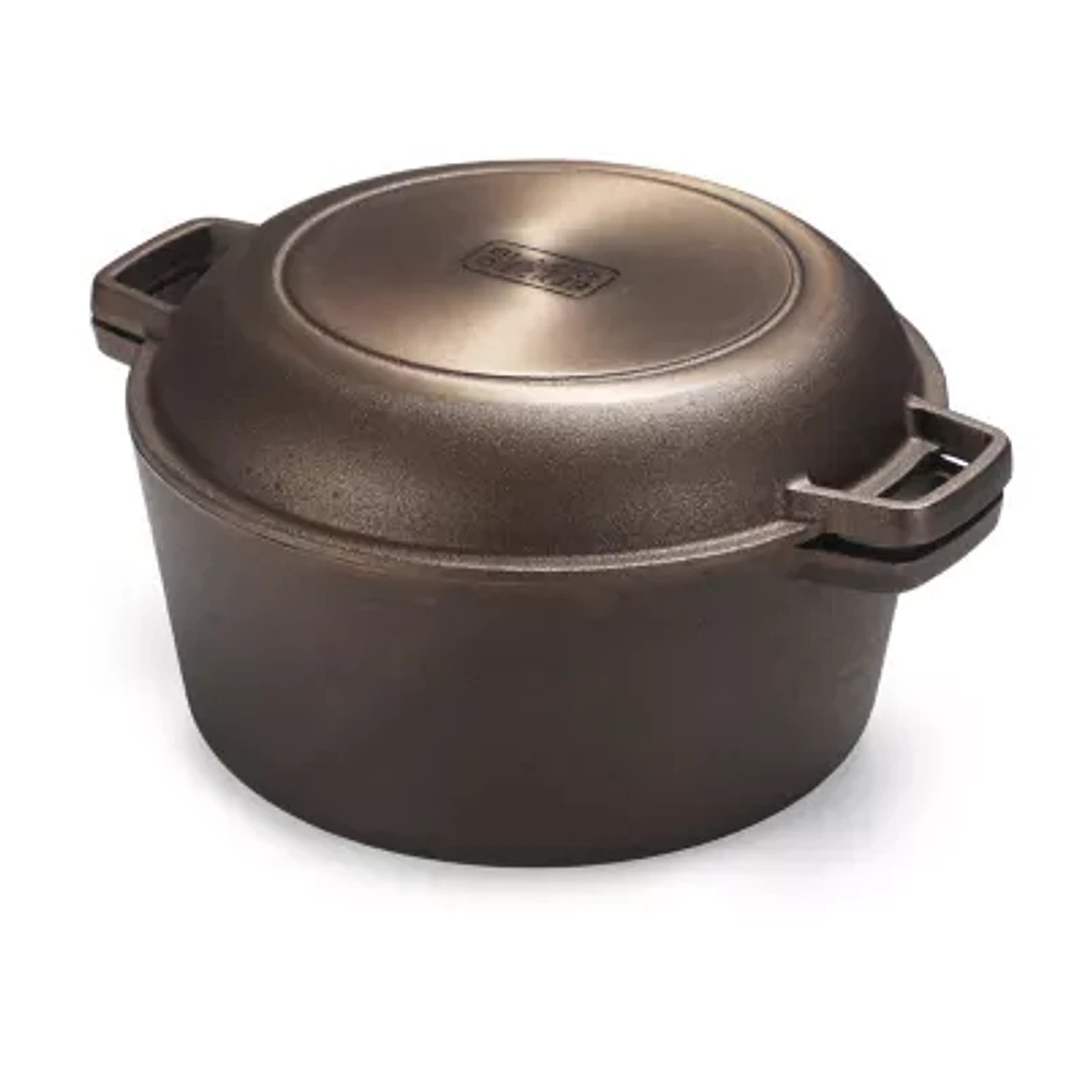 Black+Decker Cast Iron 5-qt Non-Stick Dutch Oven