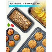 Black+Decker Carbon Steel 6-pc. Non-Stick Bakeware Set