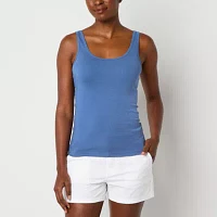 a.n.a Womens Tall Scoop Neck Sleeveless Tank Top
