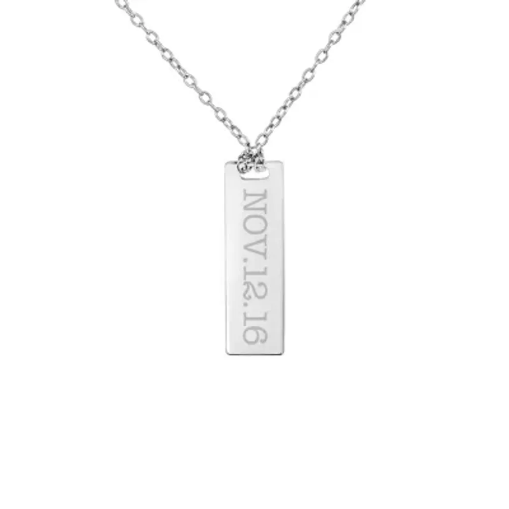 Womens Sterling Silver Pendant Necklace