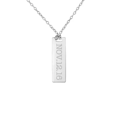 Womens Sterling Silver Pendant Necklace