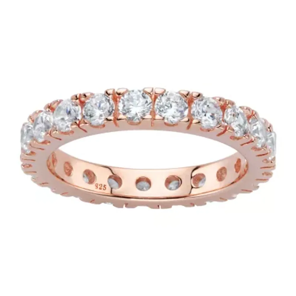 DiamonArt® 3.5MM 2 CT. T.W. White Cubic Zirconia Sterling Silver Round Band
