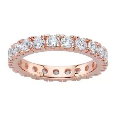 DiamonArt® 3.5MM 2 CT. T.W. White Cubic Zirconia Sterling Silver Round Band