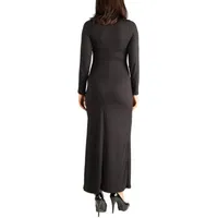 24seven Comfort Apparel Womens Long Sleeve Maxi Dress Maternity