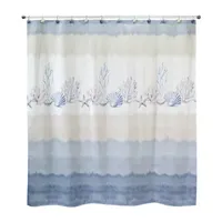 Avanti Abstract Coastal Shower Curtain