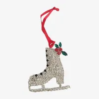 Vieste Rosa Rhinestone Ice Skate Christmas Ornament