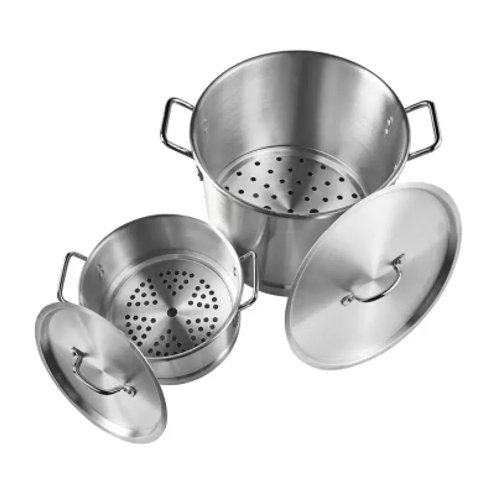 IMUSA 2-pc. Aluminum Steamer Set with Lids