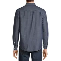 St. John's Bay Chambray Mens Classic Fit Long Sleeve Button-Down Shirt