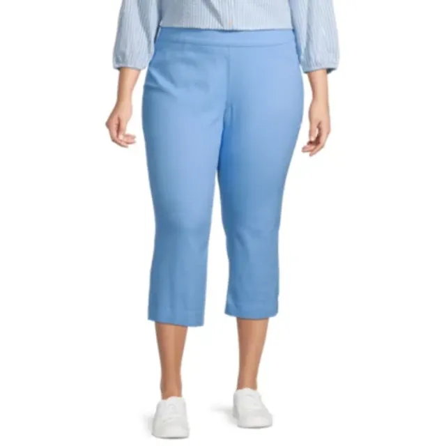 Nike Women's Size Medium M Capri Pants Drawstring Baby Blue Cuffed