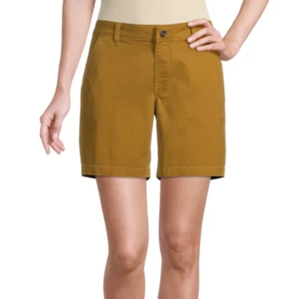 A.n.a Womens Mid Rise Adaptive Chino Short